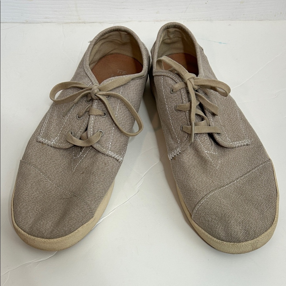 Toms‎ Men's Beige Canvas Sneakers 13 Paseo Low